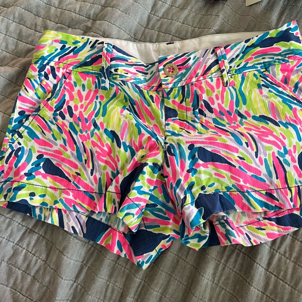 Colorful coral Lilly Pulitzer Walsh shorts